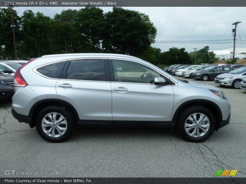 Alabaster Silver Metallic / Black 2012 Honda CR-V EX-L 4WD