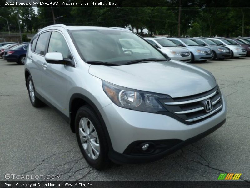 Alabaster Silver Metallic / Black 2012 Honda CR-V EX-L 4WD
