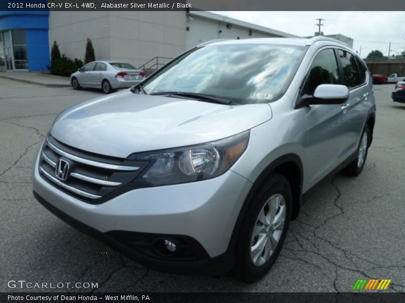 Alabaster Silver Metallic / Black 2012 Honda CR-V EX-L 4WD