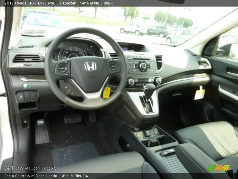 Alabaster Silver Metallic / Black 2012 Honda CR-V EX-L 4WD
