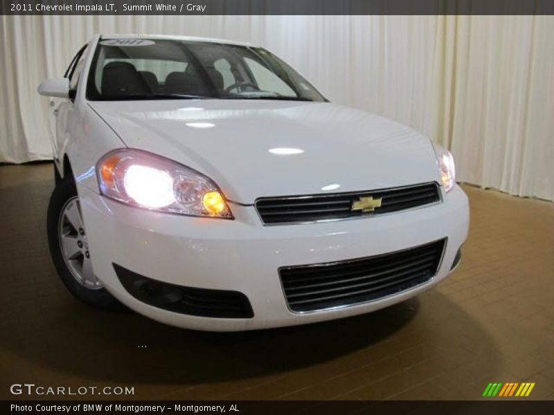 Summit White / Gray 2011 Chevrolet Impala LT