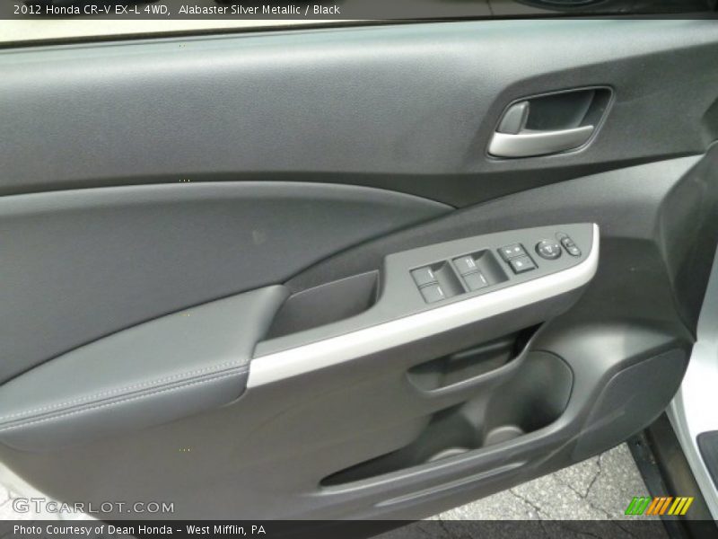 Alabaster Silver Metallic / Black 2012 Honda CR-V EX-L 4WD