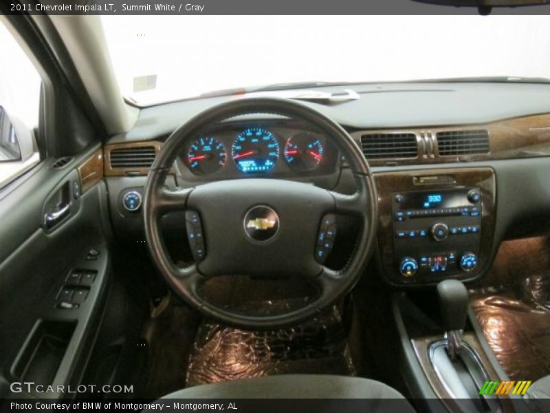 Summit White / Gray 2011 Chevrolet Impala LT