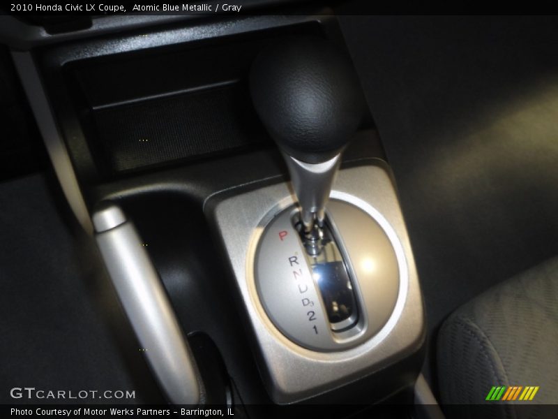 Atomic Blue Metallic / Gray 2010 Honda Civic LX Coupe