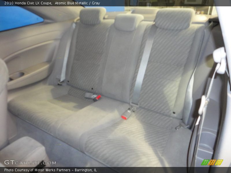 Atomic Blue Metallic / Gray 2010 Honda Civic LX Coupe