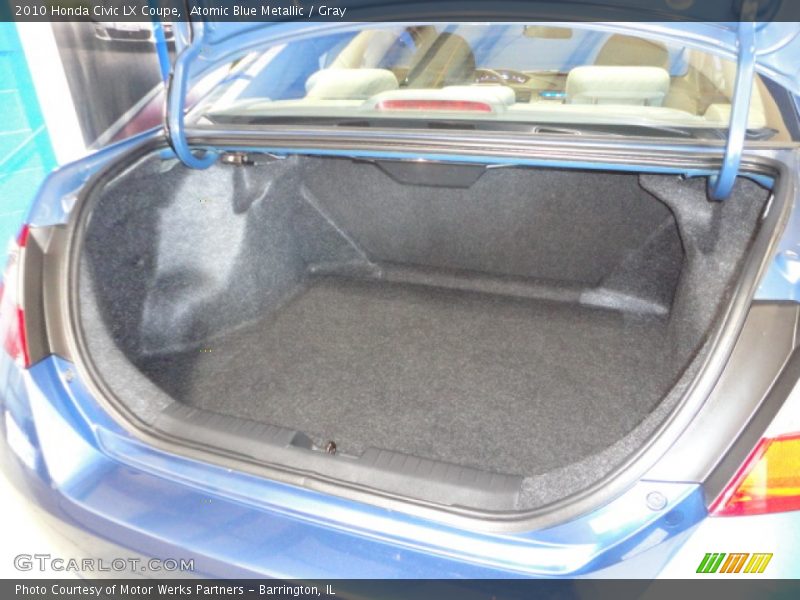 Atomic Blue Metallic / Gray 2010 Honda Civic LX Coupe