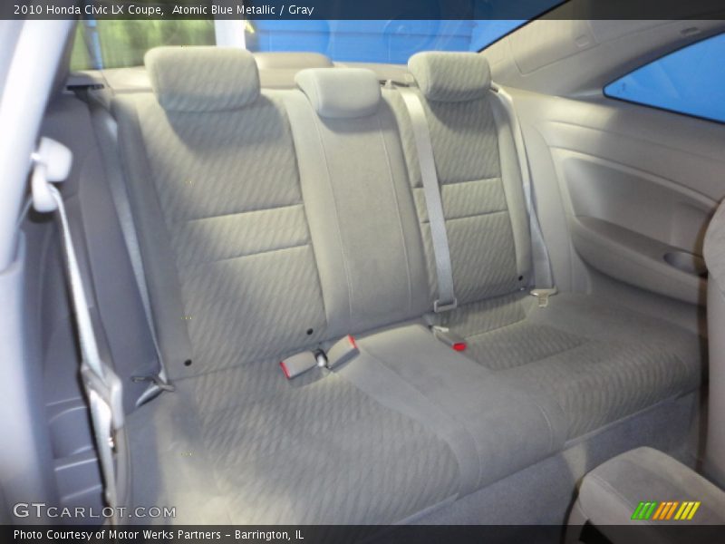 Atomic Blue Metallic / Gray 2010 Honda Civic LX Coupe