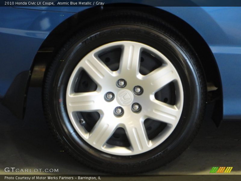 Atomic Blue Metallic / Gray 2010 Honda Civic LX Coupe