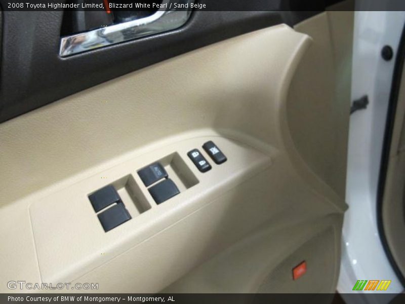 Blizzard White Pearl / Sand Beige 2008 Toyota Highlander Limited