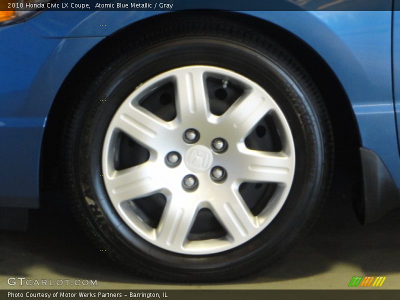 Atomic Blue Metallic / Gray 2010 Honda Civic LX Coupe