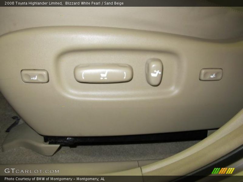 Blizzard White Pearl / Sand Beige 2008 Toyota Highlander Limited