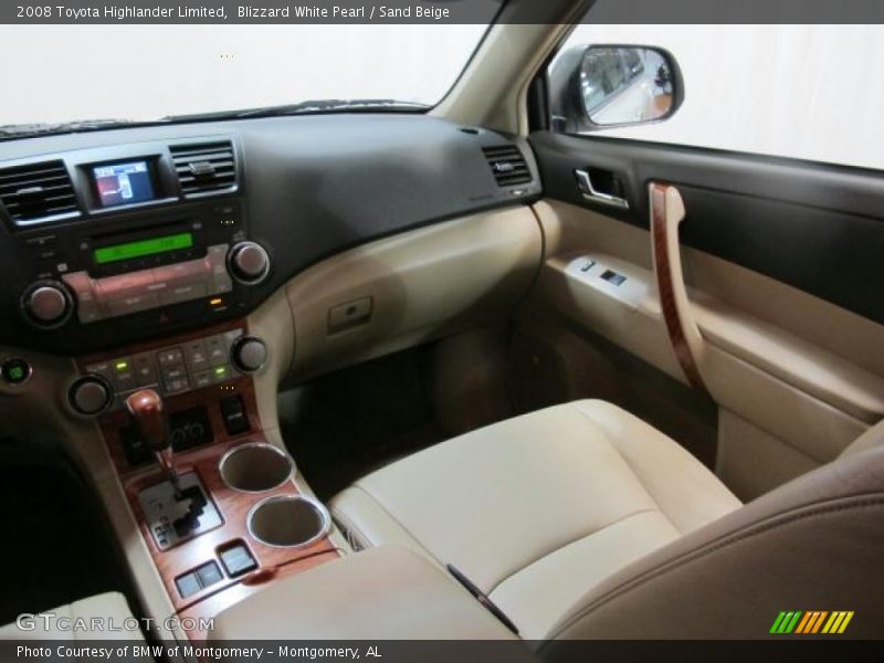 Blizzard White Pearl / Sand Beige 2008 Toyota Highlander Limited