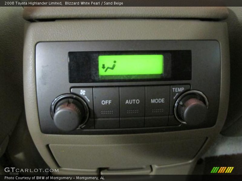 Blizzard White Pearl / Sand Beige 2008 Toyota Highlander Limited