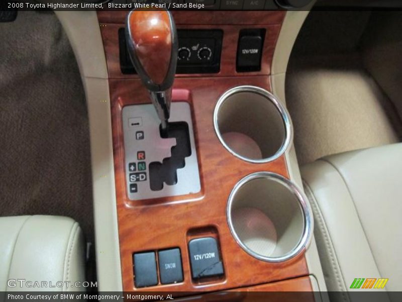 Blizzard White Pearl / Sand Beige 2008 Toyota Highlander Limited