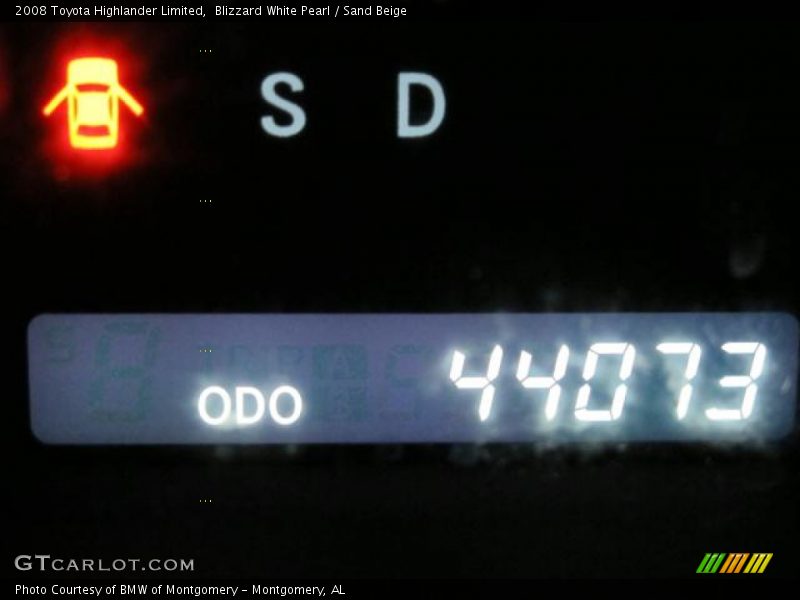 Blizzard White Pearl / Sand Beige 2008 Toyota Highlander Limited