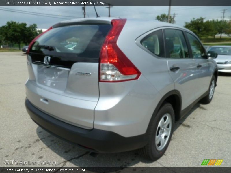 Alabaster Silver Metallic / Gray 2012 Honda CR-V LX 4WD