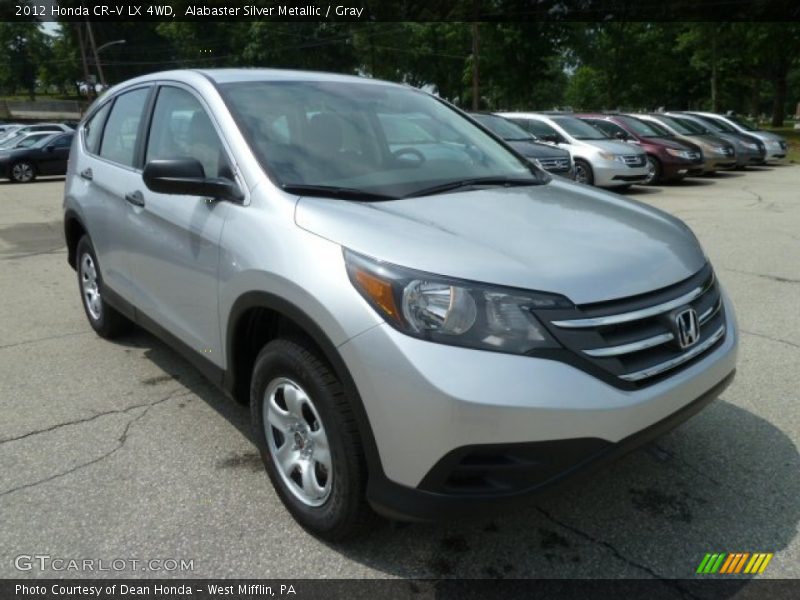 Alabaster Silver Metallic / Gray 2012 Honda CR-V LX 4WD