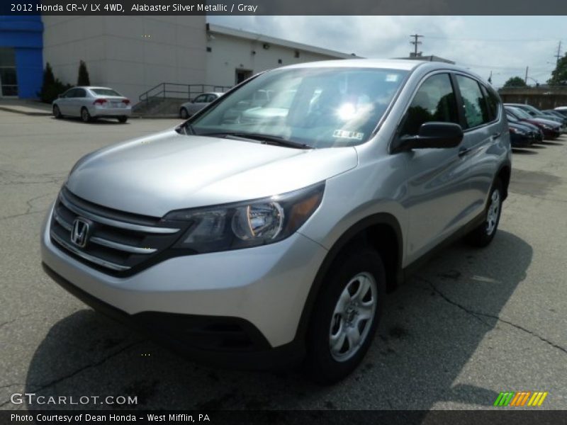 Alabaster Silver Metallic / Gray 2012 Honda CR-V LX 4WD