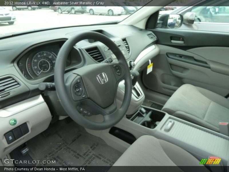 Alabaster Silver Metallic / Gray 2012 Honda CR-V LX 4WD