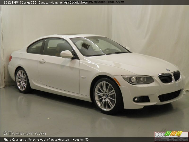 Alpine White / Saddle Brown 2012 BMW 3 Series 335i Coupe