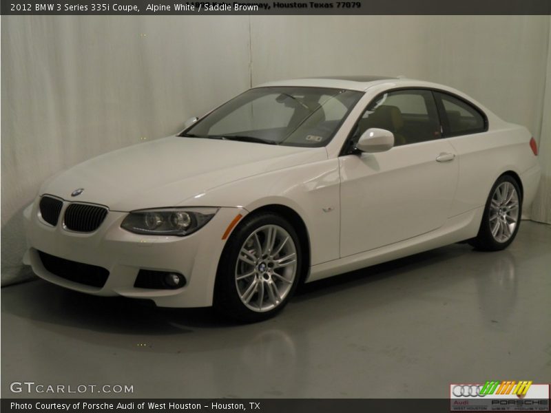 Alpine White / Saddle Brown 2012 BMW 3 Series 335i Coupe