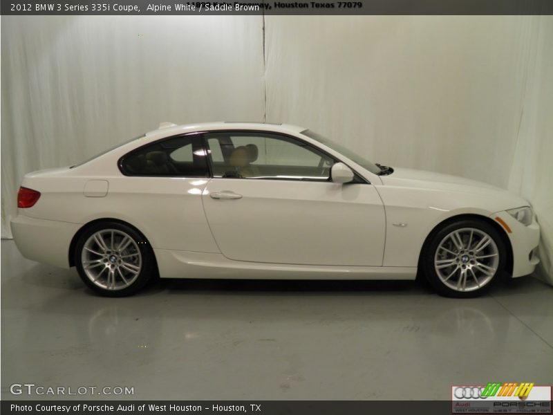 Alpine White / Saddle Brown 2012 BMW 3 Series 335i Coupe