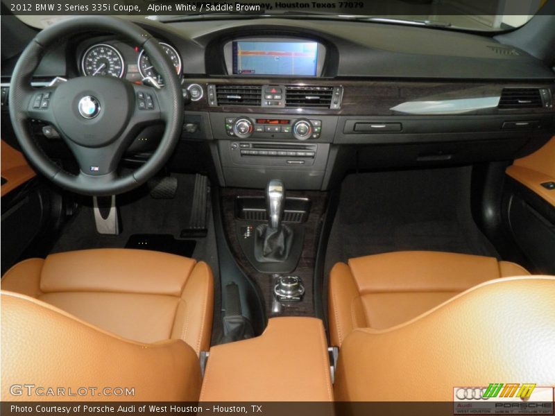 Alpine White / Saddle Brown 2012 BMW 3 Series 335i Coupe