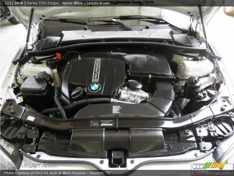 Alpine White / Saddle Brown 2012 BMW 3 Series 335i Coupe
