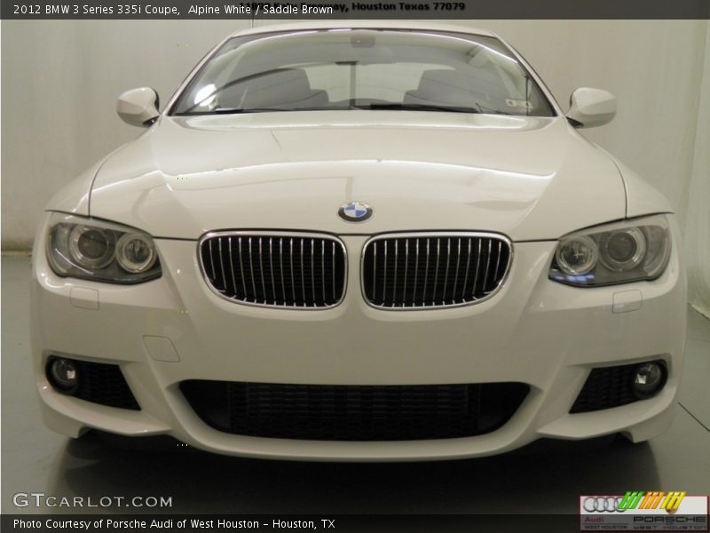Alpine White / Saddle Brown 2012 BMW 3 Series 335i Coupe