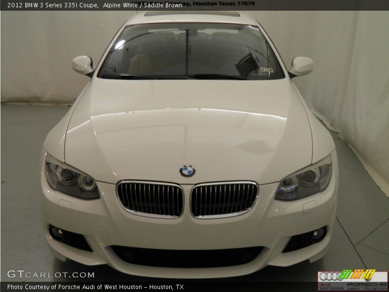 Alpine White / Saddle Brown 2012 BMW 3 Series 335i Coupe