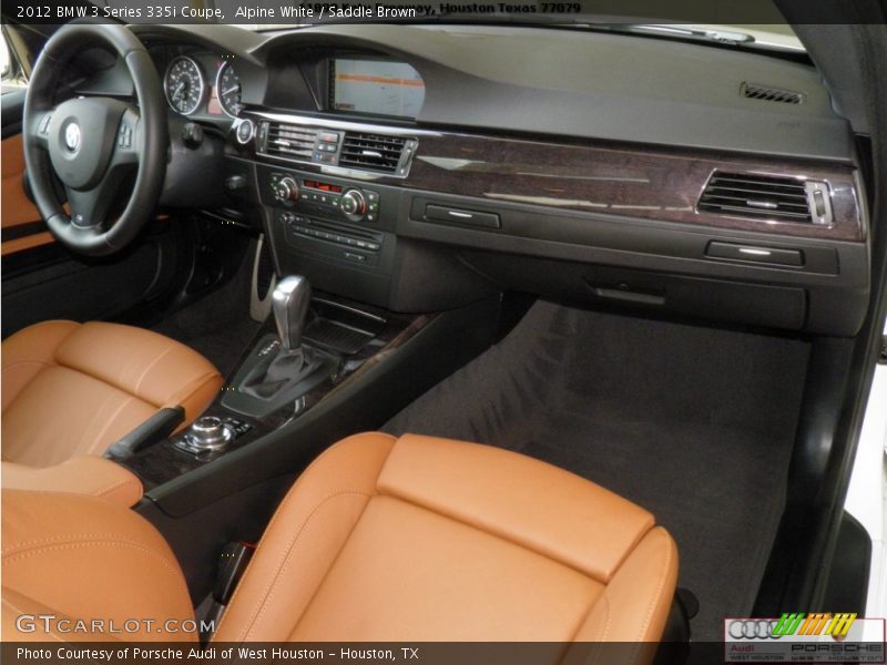 Alpine White / Saddle Brown 2012 BMW 3 Series 335i Coupe