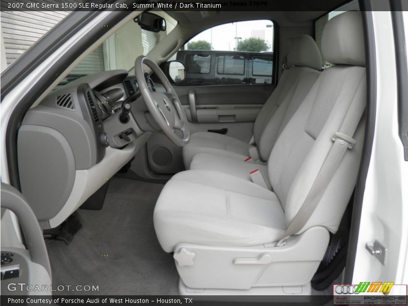 Summit White / Dark Titanium 2007 GMC Sierra 1500 SLE Regular Cab