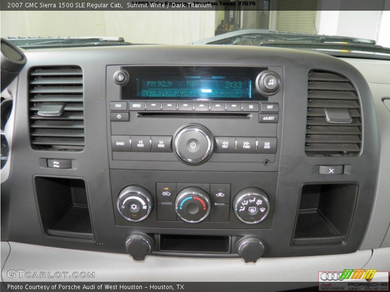 Summit White / Dark Titanium 2007 GMC Sierra 1500 SLE Regular Cab