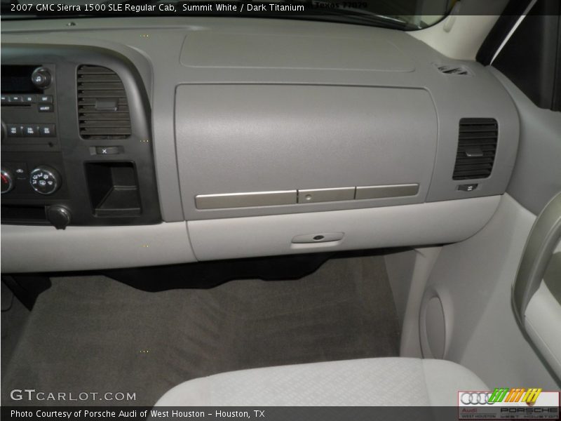 Summit White / Dark Titanium 2007 GMC Sierra 1500 SLE Regular Cab