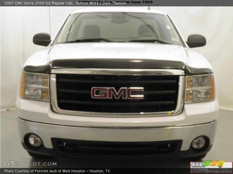 Summit White / Dark Titanium 2007 GMC Sierra 1500 SLE Regular Cab