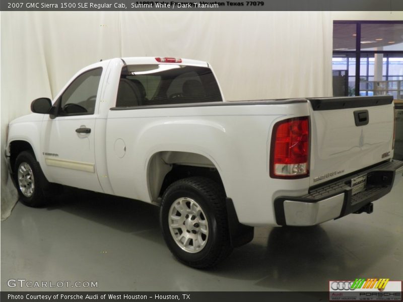 Summit White / Dark Titanium 2007 GMC Sierra 1500 SLE Regular Cab