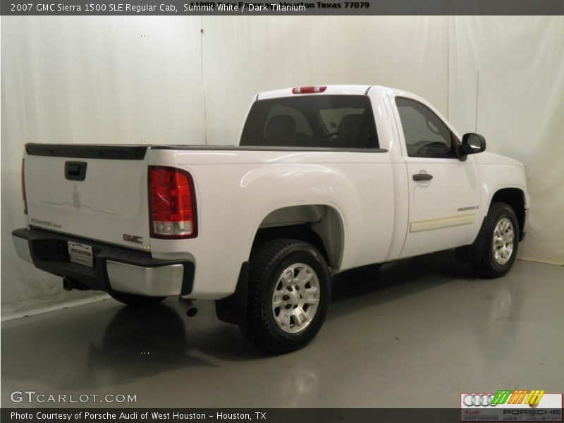 Summit White / Dark Titanium 2007 GMC Sierra 1500 SLE Regular Cab
