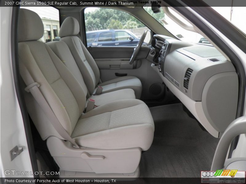 Summit White / Dark Titanium 2007 GMC Sierra 1500 SLE Regular Cab