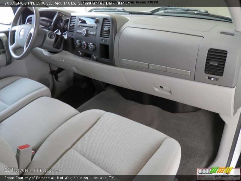 Summit White / Dark Titanium 2007 GMC Sierra 1500 SLE Regular Cab