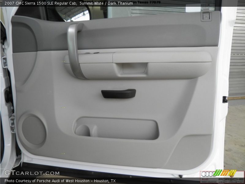 Summit White / Dark Titanium 2007 GMC Sierra 1500 SLE Regular Cab