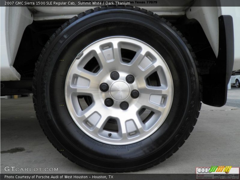Summit White / Dark Titanium 2007 GMC Sierra 1500 SLE Regular Cab