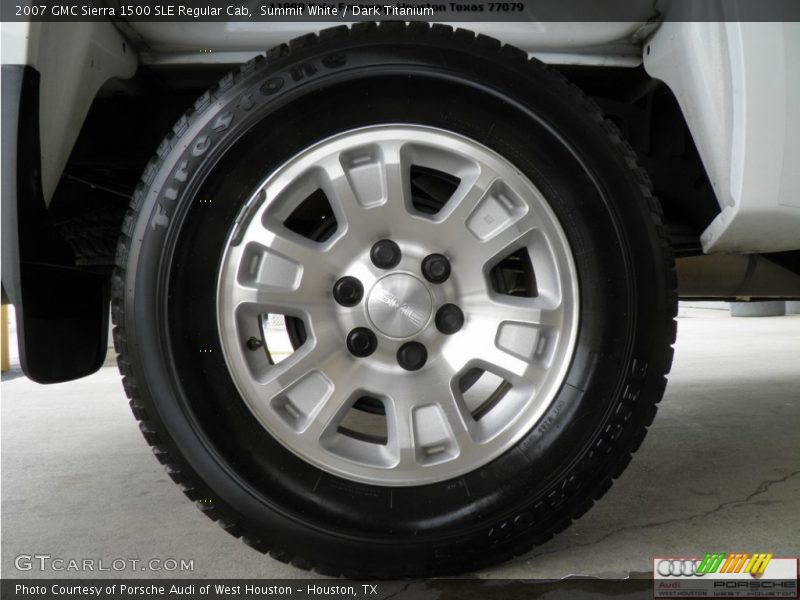 Summit White / Dark Titanium 2007 GMC Sierra 1500 SLE Regular Cab