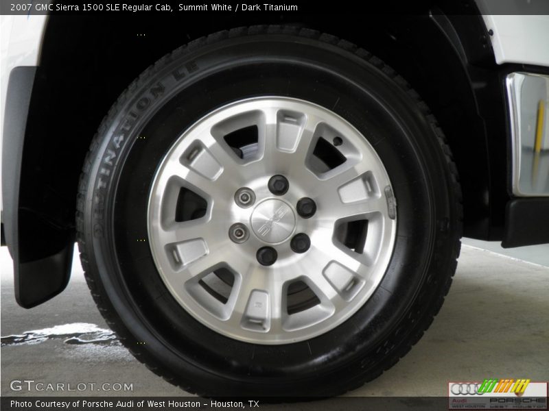Summit White / Dark Titanium 2007 GMC Sierra 1500 SLE Regular Cab