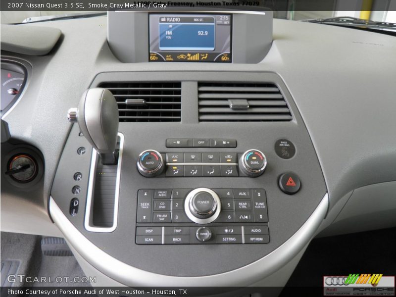 Smoke Gray Metallic / Gray 2007 Nissan Quest 3.5 SE