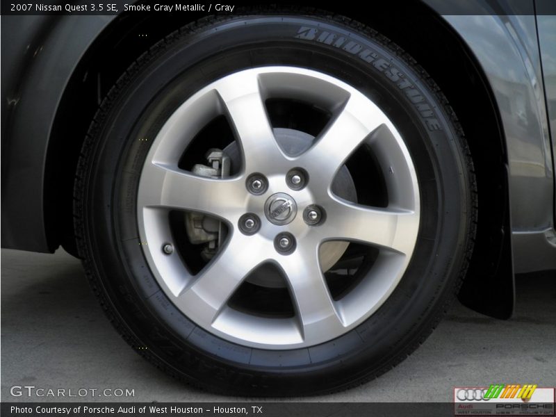 Smoke Gray Metallic / Gray 2007 Nissan Quest 3.5 SE