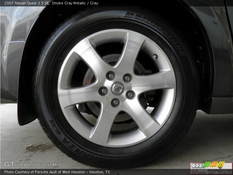 Smoke Gray Metallic / Gray 2007 Nissan Quest 3.5 SE
