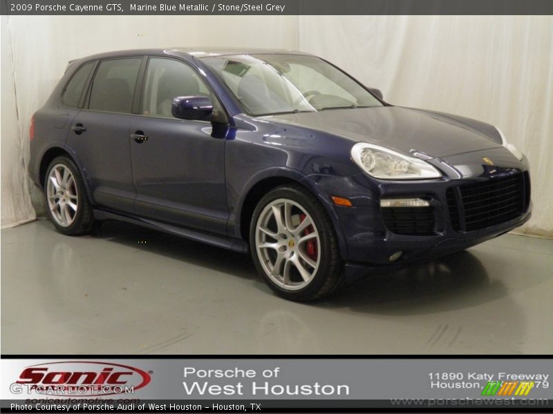 Marine Blue Metallic / Stone/Steel Grey 2009 Porsche Cayenne GTS