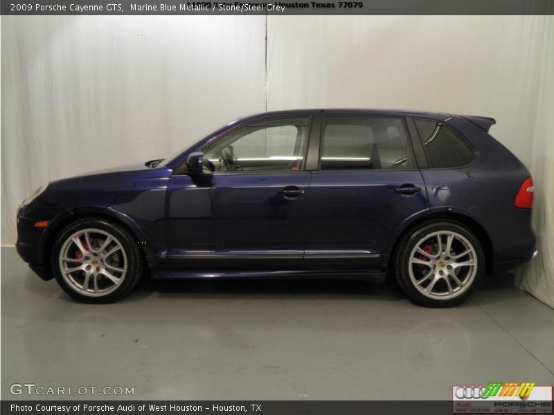 Marine Blue Metallic / Stone/Steel Grey 2009 Porsche Cayenne GTS
