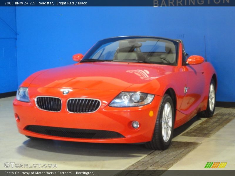 Bright Red / Black 2005 BMW Z4 2.5i Roadster