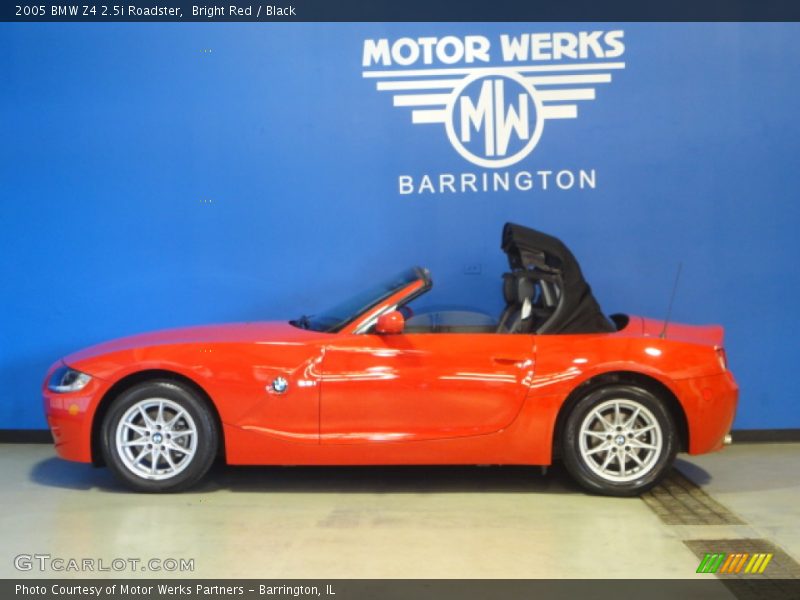 Bright Red / Black 2005 BMW Z4 2.5i Roadster